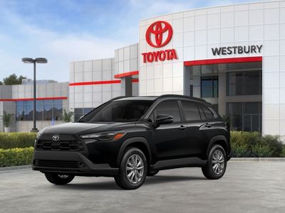 2026 Toyota Corolla Cross LE in Jet Black — front three-quarter view