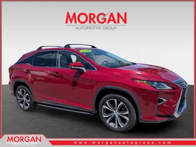 2016 Lexus RX 350 350 in Matador Red Mica — front three-quarter view