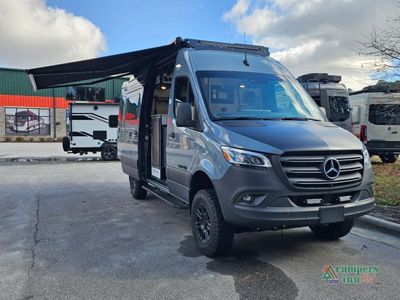 2026 Tiffin Motorhomes GH1 in Blue Grey Full Body Paint — front three-quarter view