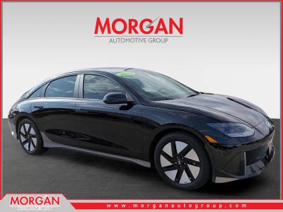2024 Hyundai IONIQ 6 SE in Onyx Black — front three-quarter view