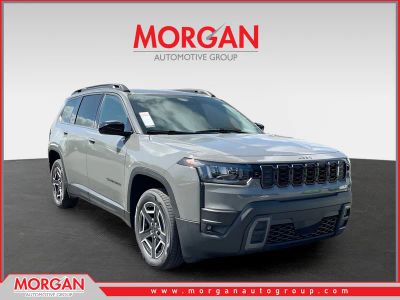 2026 Jeep Cherokee Laredo in Gray — front three-quarter view