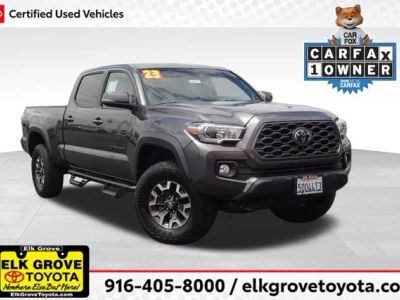 2023 Toyota Tacoma TRD Off-Road in Gray — front three-quarter view