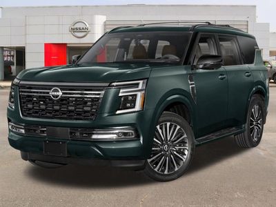 2026 Nissan Armada Platinum Reserve — front three-quarter view
