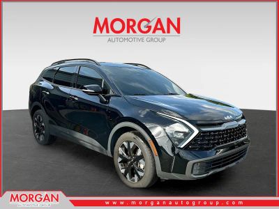 2023 Kia Sportage X-Line in Black — front three-quarter view