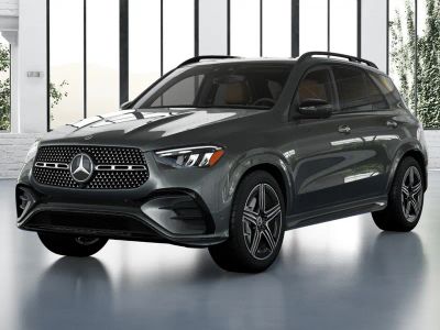 2026 Mercedes-Benz GLE 350 in Selenite Grey Metallic — front three-quarter view