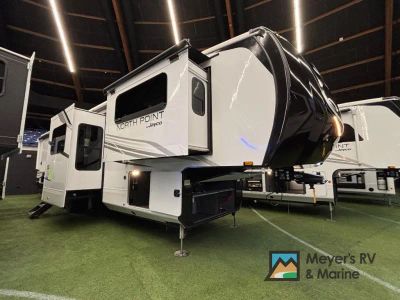 2026 Jayco North Point 382FLRB — front three-quarter view