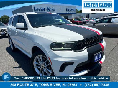 2022 Dodge Durango GT AWD in White — front three-quarter view