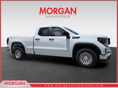 2025 GMC Sierra 1500 Pro in White — front three-quarter view