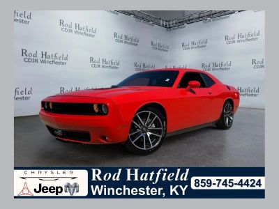 2023 Dodge Challenger R/T in Go Mango — front three-quarter view