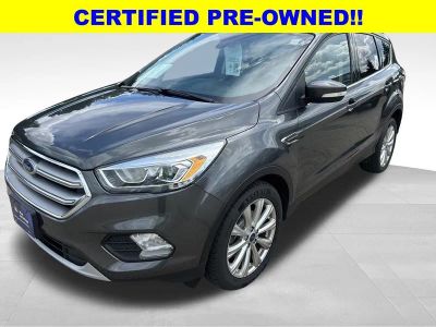 2017 Ford Escape Titanium in Magnetic — front three-quarter view
