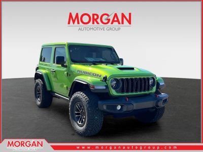 2026 Jeep Wrangler Rubicon in Green — front three-quarter view