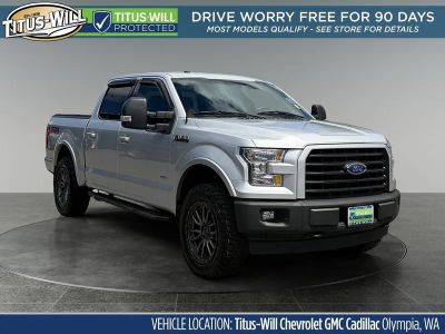 2017 Ford F-150 XLT in Black — front three-quarter view