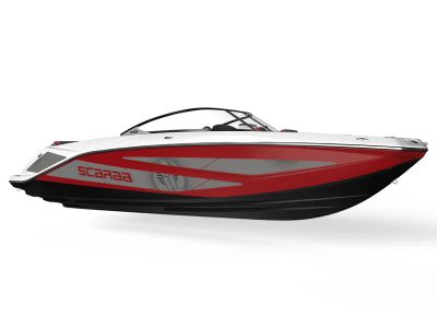 2026 Scarab 255 LX in BLACK / PEARL GRAY — front three-quarter view