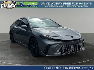 2026 Toyota Camry XSE in Heavy Metal* — front three-quarter view