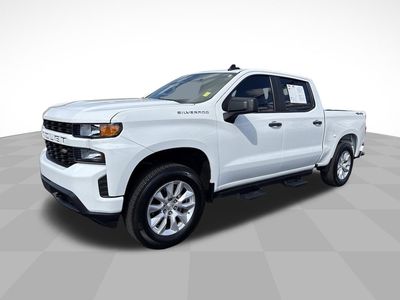 2022 Chevrolet Silverado 1500 LTD Custom in Summit White — front three-quarter view