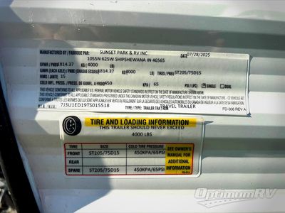 2026 Sunset Park RV Sun Lite - Photo 12