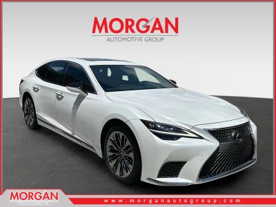 2023 Lexus LS 500 Base in White — front three-quarter view