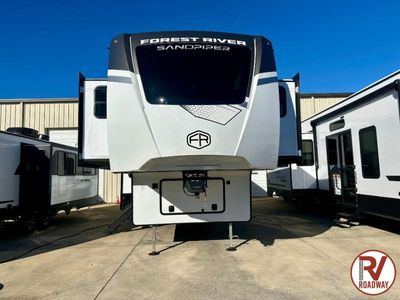 2025 Forest River RV Sandpiper — front three-quarter view
