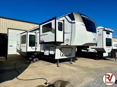 2025 Forest River RV Sandpiper — rear three-quarter view