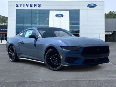 2026 Ford Mustang EcoBoost in Blue — front three-quarter view