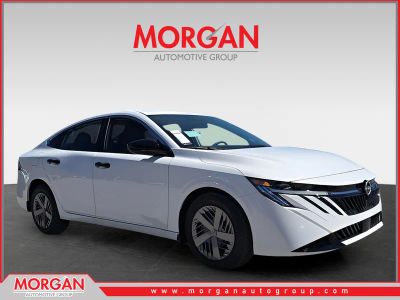 2026 Nissan Sentra S in White — front three-quarter view