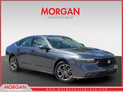2023 Honda Accord Sedan EX in Meteorite Gray Metallic — front three-quarter view