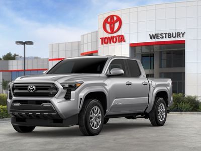 2026 Toyota Tacoma SR5 in Celestial Silver Metallic — front three-quarter view