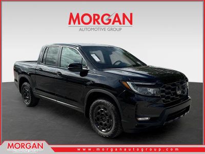 2026 Honda Ridgeline TrailSport+ in Crystal Black Pearl — front three-quarter view