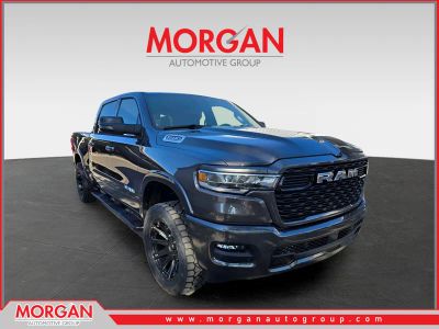 2026 Ram 1500 Big Horn in Granite Crystal Metallic Clearcoat — front three-quarter view