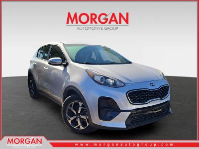 2020 Kia Sportage LX in Silver — front three-quarter view