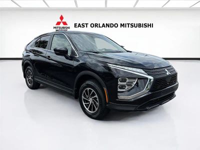 2026 Mitsubishi Eclipse Cross ES in Labrador Black Pearl — front three-quarter view