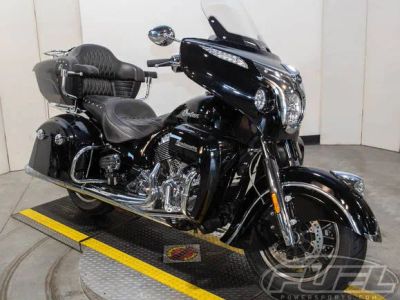 2018 Indian Motorcycle® Roadmaster® ABS Thunder Black — front three-quarter view