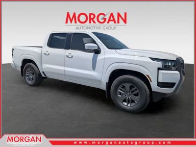 2026 Nissan Frontier SV in White — front three-quarter view
