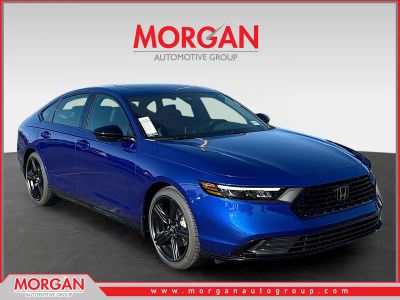 2026 Honda Accord Hybrid Sport-L in Still Night Pearl — front three-quarter view
