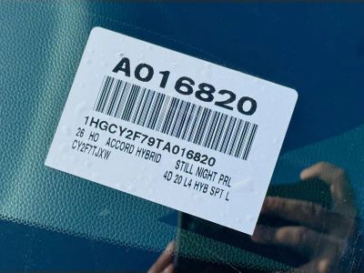 2026 Honda Accord Hybrid — photo 27 view