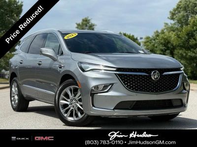 2023 Buick Enclave Avenir in Gray Metallic — front three-quarter view