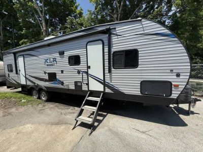 2019 Forest River XLR MICRO BOOST — front three-quarter view