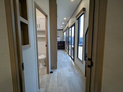 2026 Forest River Sierra Destination — rear three-quarter view