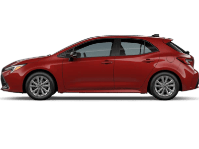 2026 Toyota Corolla Hatchback — rear three-quarter view