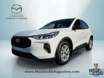 2023 Ford Escape Active in White — front three-quarter view