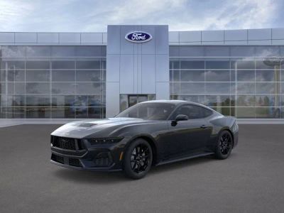 2026 Ford Mustang in Shadow Black — front three-quarter view