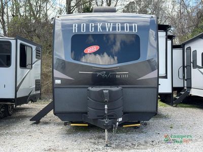 2023 Forest River RV Rockwood Ultra Lite — rear three-quarter view