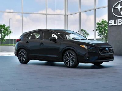 2026 Subaru IMPREZA Sport in Crystal Black Silica — front three-quarter view