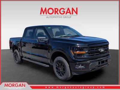 2026 Ford F-150 XLT in Black — front three-quarter view