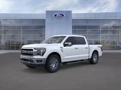 2026 Ford F-150 in AZ White — front three-quarter view