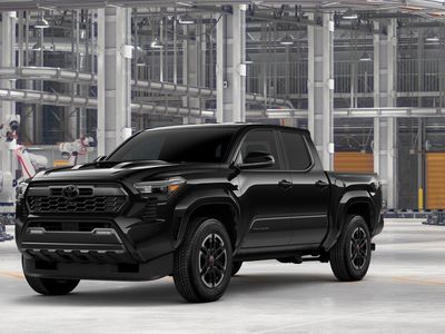 2026 Toyota Tacoma TRD Sport in Black — front three-quarter view