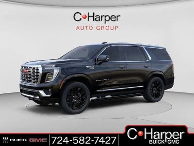 2026 GMC Yukon Denali in Onyx Black — front three-quarter view