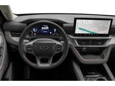 2026 Ford Explorer Active in Star White Metallic Tri-Coat — front three-quarter view