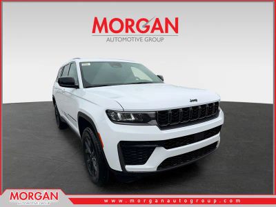 2026 Jeep Grand Cherokee L Laredo Altitude in Bright White Clearcoat — front three-quarter view
