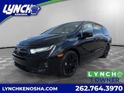 2025 Honda Odyssey Sport-L in Black — front three-quarter view